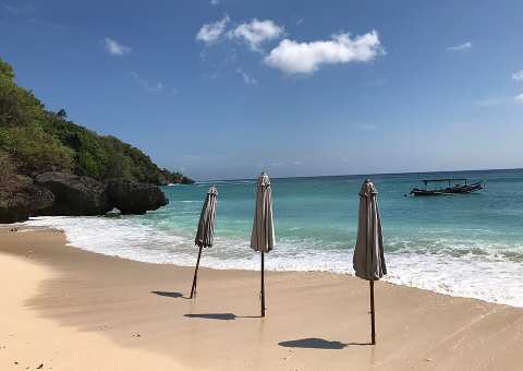 Padang-Padang Beach — A hidden cove tucked behind a coral rock cleft