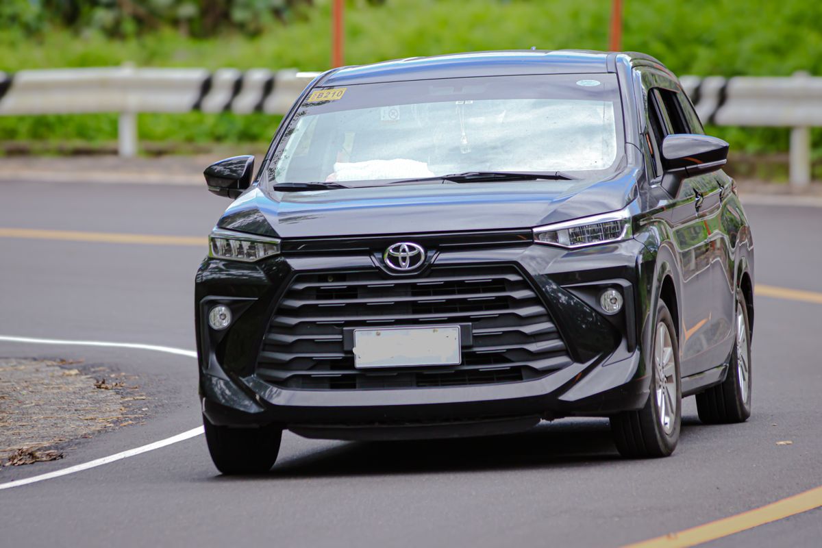 Toyota Avanza MPV on the road